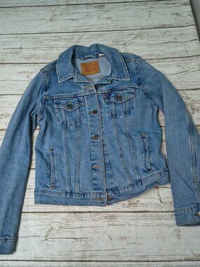 Levi's Blue Jeans Denim Jacket Women Size Medium